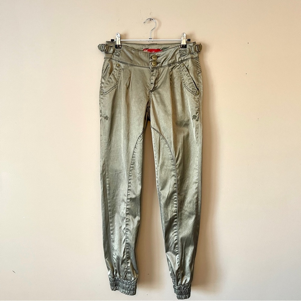 APPLE BOTTOMS | Vintage Y2K Pewter Jogger Style Pants Sz 3/4